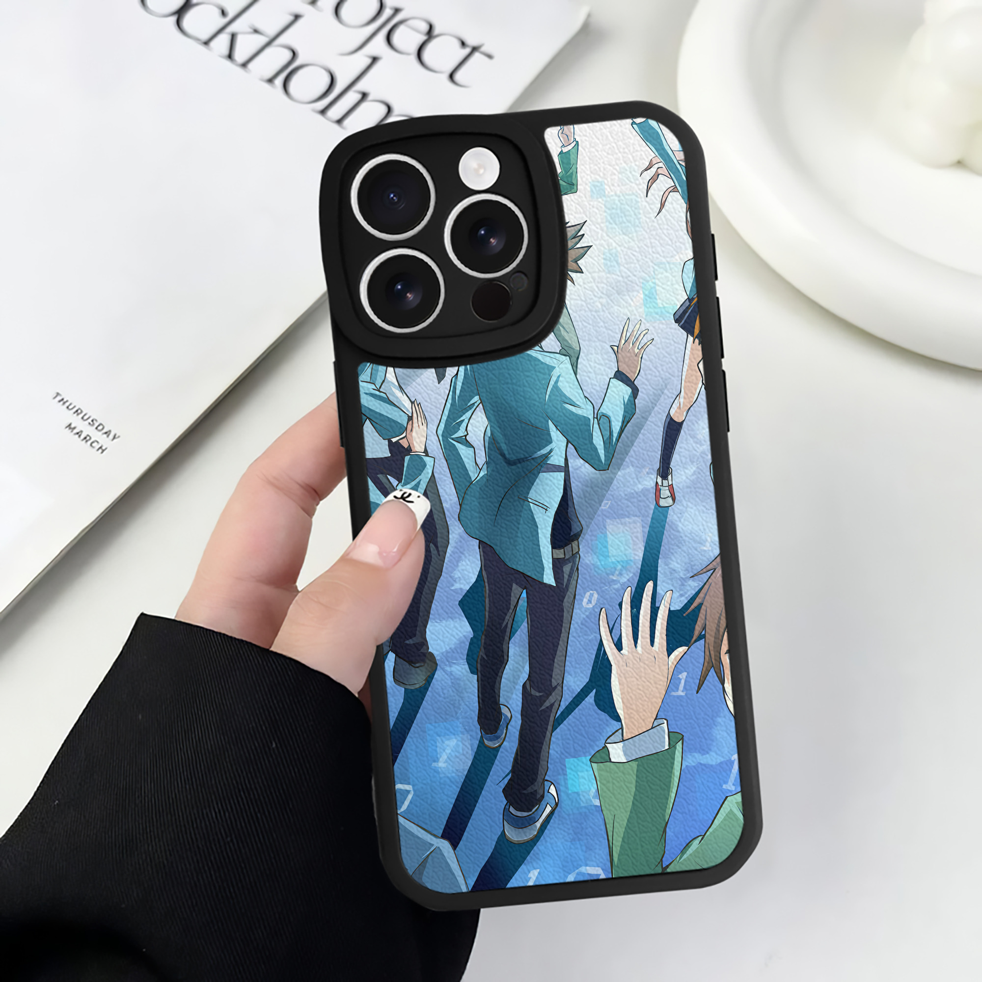 （画像用） Digimon デジタルモンスター/デジモン 【iPhone 16シリーズ対応】シリコンスマホケース（レザー調） 材質：シリコン